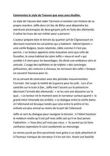 De billes essay image