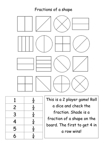 Fraction of a shape - Year 1