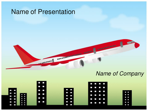 AIRPLANE PPT TEMPLATE