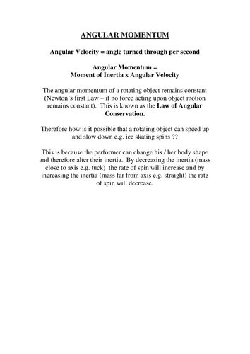 A2 PE Biomechanics Powerpoints