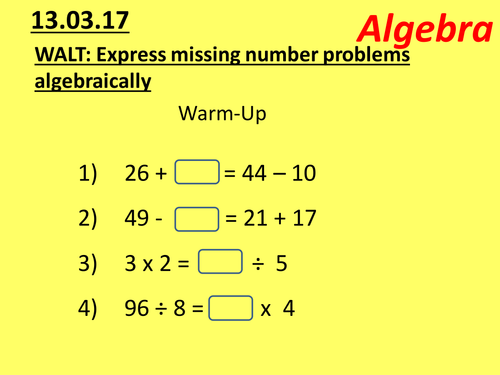 An  introduction to Algebra