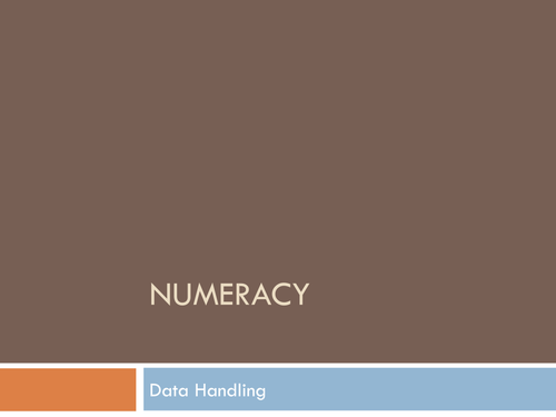 Data Handling - 1 Week Unit