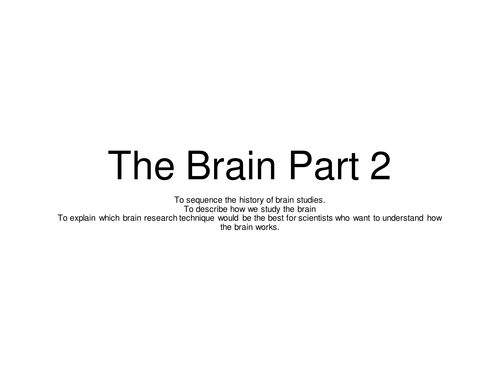 Introduction to methods of scanning the brain