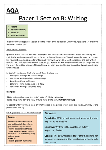 ENGLISH LANGUAGE PAPER 1 SECTION B TES – roameoli90 blog