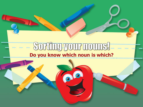  Types Of Noun Quiz Teaching Resources