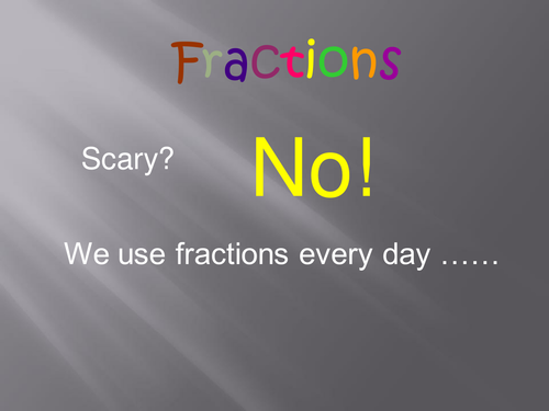 Fractions Intro