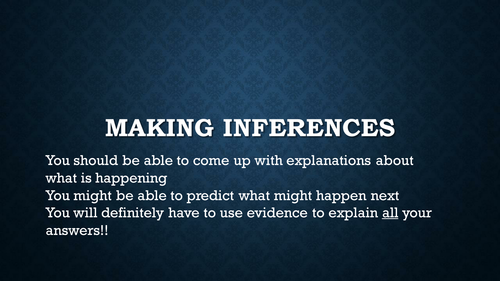 Inferring presentation and activities