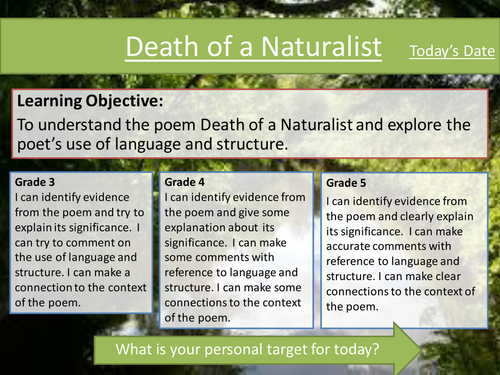 Death of a Naturalist by Seamus Heaney - Poem Analysis - Eduqas Poetry Anthology
