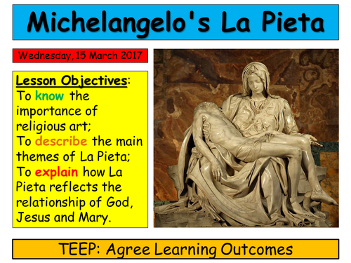 EDUQAS Route B Theme 1.2 Michaelangelo's La Pieta