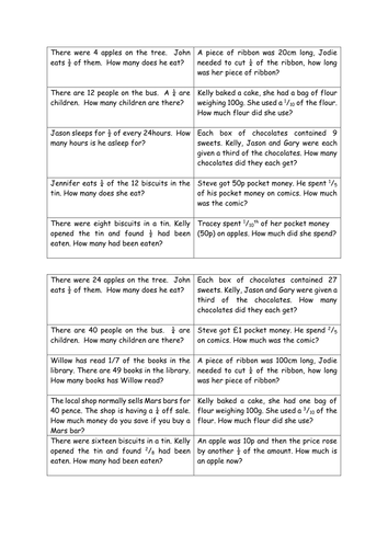 fraction-word-problems-year-3-teaching-resources