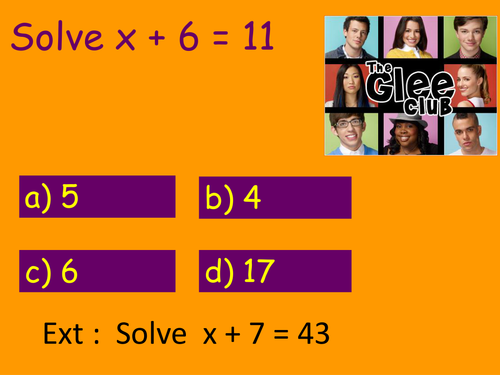 Solving equations (simple to with brackets)