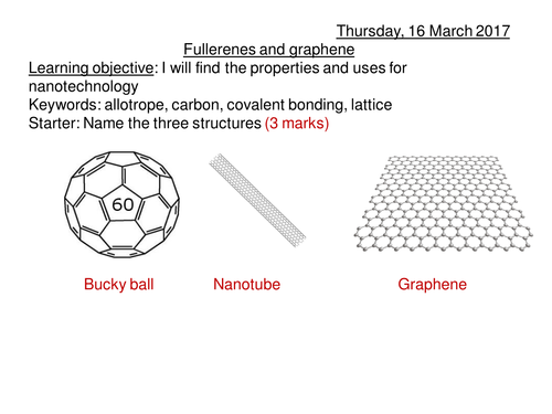 Fullerene & Graphene - AQA 2016