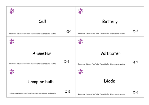 circuit symbol flashcards