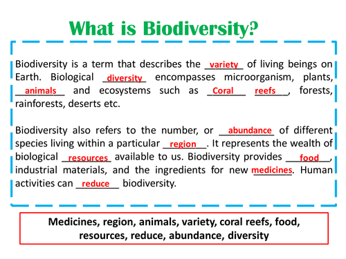 New GCSE Indicator Species