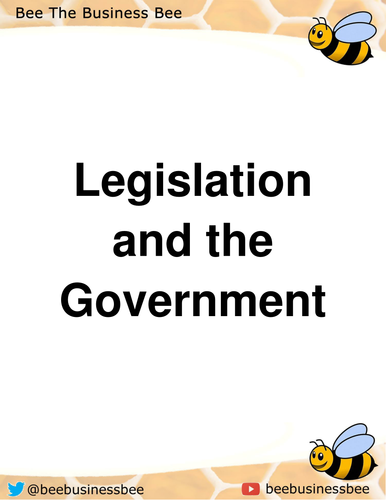 Legislation and Government Student Workbook