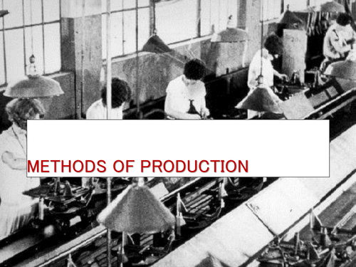 Methods of production theory and practical