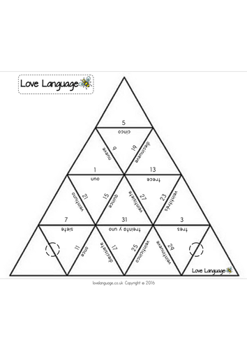 Birthday in Spanish - tarsia triangles (4)