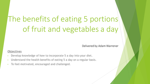 The importance of 5-a-day