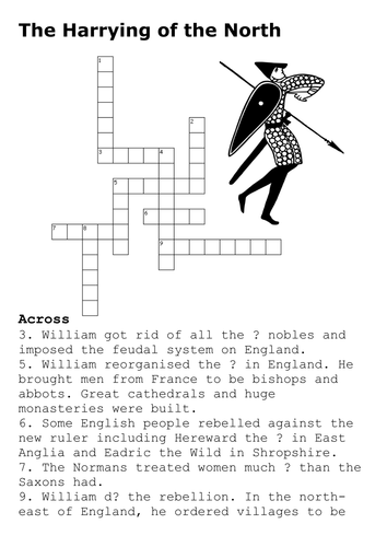 The Harrying of the North Crossword