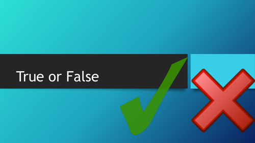 True or false powerpoint on trains