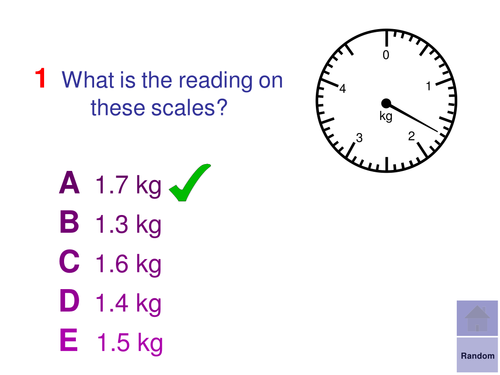 Multiple Choice Starters - Time and Measures