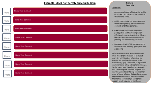 Special Educational Needs information bulletin