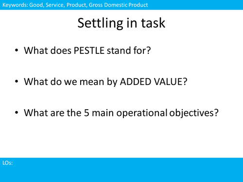 New AQA AS Business Studies  3.4 Operations