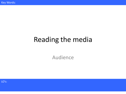 Media Studies - Reading the media exam lesson