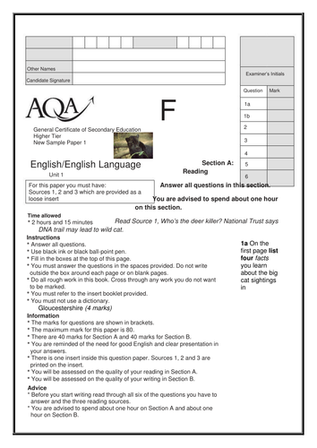 AQA ‘Big Cat’ Mock Exam Papers – Higher and Foundation, Complete Set ...