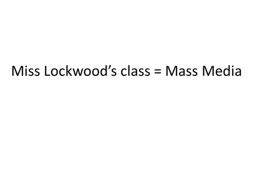 AQA Sociology OLD SPEC Unit 2 Mass Media revision