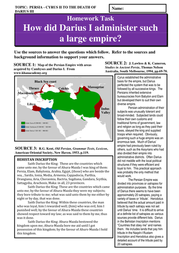 How did Darius I administer such a large empire?