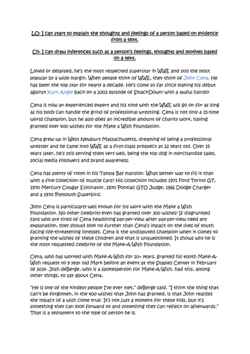 An activity designed for wrestling fans