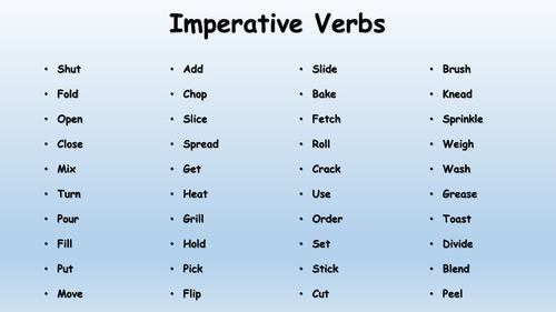 imperative-verbs-teaching-resources