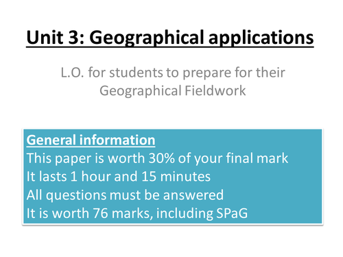 NEW AQA human and physical fieldwork planned for coasts and landuse function