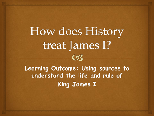 How does History treat James I?