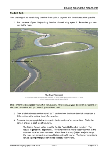 New AQA GCSE - River Landscapes in the UK Lesson #3