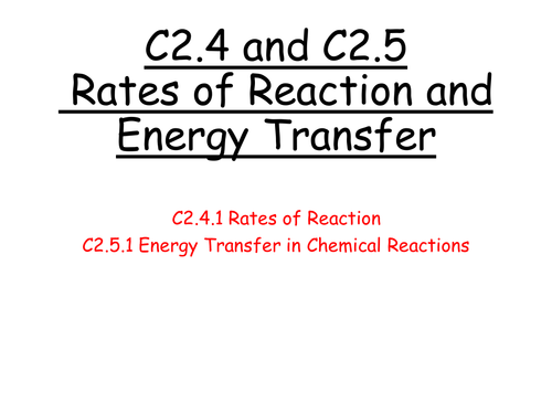 C2.4 and C2.5 Revision Booklet
