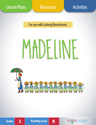 Madeline Lesson Plans & Activities Package, Second Grade (CCSS)