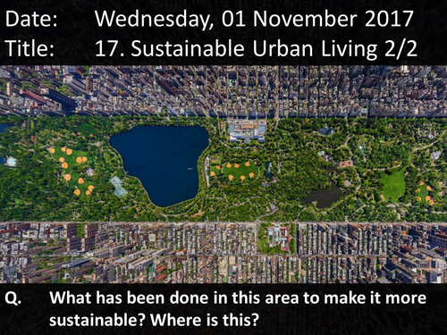17. Sustainable Urban Living 2/2