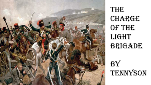the charge of the light brigade annotated