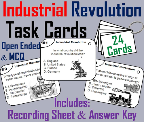 Industrial Revolution Task Cards