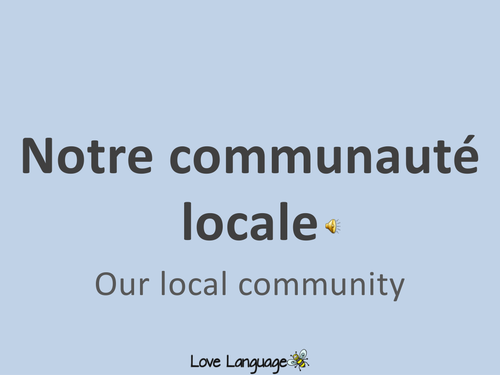 French Local Community - Buying things in a shop - PowerPoint