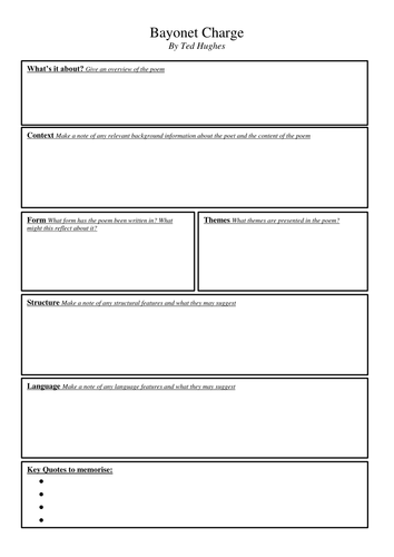 Power and Conflict summary templates