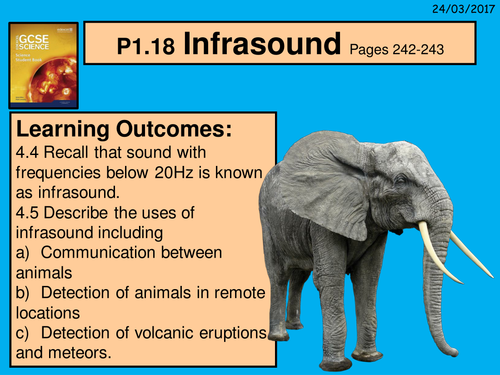 A digital version of the P1.18 Infra sound lesson
