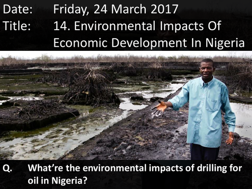 14. Environmental Impacts Of Economic Development In Nigeria