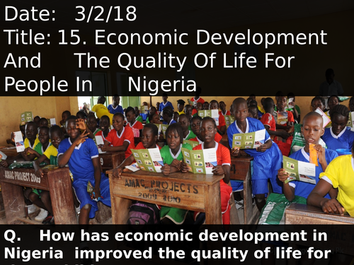 15. Economic Development And The Quality Of Life In Nigeria