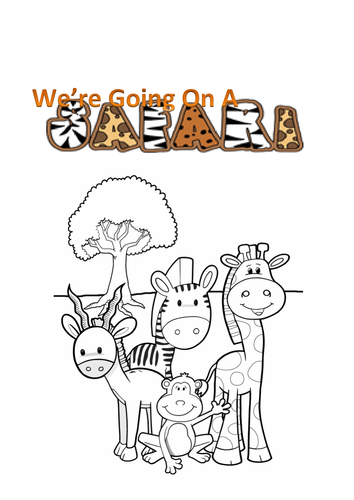 African Safari booklet