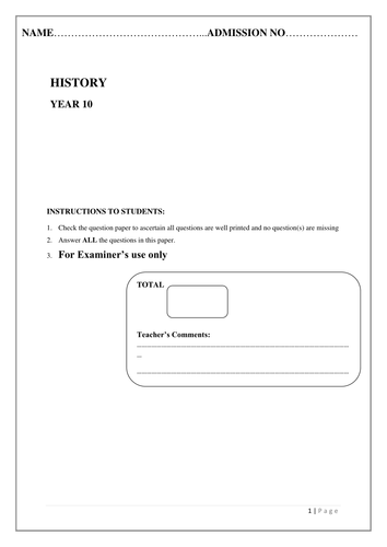 GERMANY AND USA TEST FOR YR 10