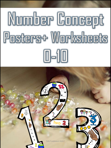 Number Concept Flashcards and Worksheets