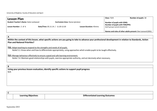 Boys Dance Lesson Plans / Resources - Pirates